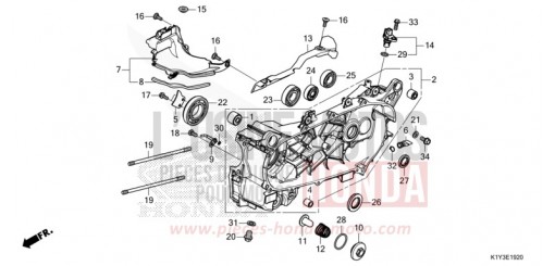 LINKE KURBEL-GEHAEUSEHAELFTE WW125AM de 2021
